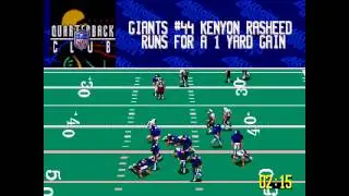 NFL Quarterback Club 96 ... (Sega Genesis) Gameplay