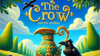 Bed Time Stories | Stories for Kids | The Crow and the Pitcher - Wonder Wagon Tales