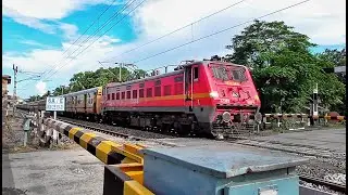 Fast & Furious Speedy Teesta Torsa Express Skip Between Railgate led by Red Beast WAP-4 Locomotive