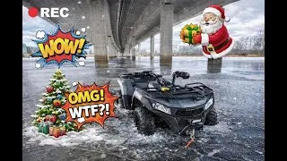 PRVNI ZKOUŠKA LEDU! VYDRŽÍ NEBO PRASKNE? | Quad Vlog #65