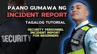 Incident Report for beginners tagalog tutorial #IncidentReport #security 