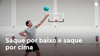 Saque por baixo e saque por cima | V&ocirc;lei