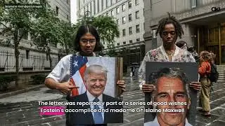 Giant Replica of Donald Trump's Birthday Card to Jeffrey Epstein Installed in Washington, D.C., Goes