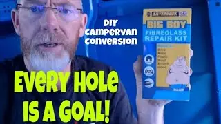 Camper Van Conversion Repairing the Floor with Fibreglass Filler Kit
