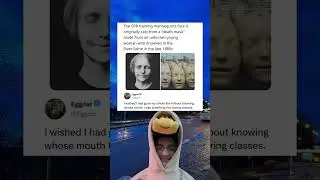 The CPR training mannequin's face is originally cast from a 