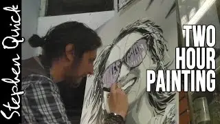 LIVE TWO HOUR PAINTING // Art By Stephen Quick