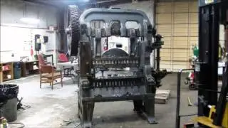 Repair-rebuild of a forming press (Bliss transfer press #3015, bullet assembly machine)