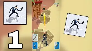 Agent Action Gameplay Walkthrough || Level 1-5 || Part 1 || {Android}