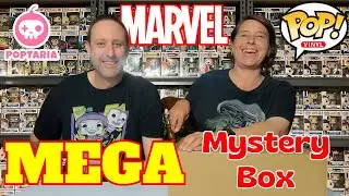 Opening a $100 Mega Marvel Movies Funko mystery box from Poptaria
