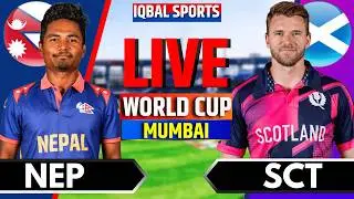 Scotland vs Nepal, T20 World Cup 2026 | Live Cricket Match Today | SCO vs NEP Live | Iqbal Sports