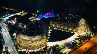 SINGAPORE SKYLINE - VIEW FROM SWISSOTEL STAMFORD HOTEL AND JAAN RESTAURANT