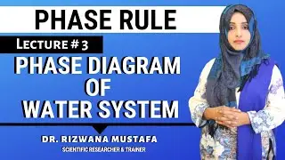 Phase Rule ll Lec # 3 ll Phase Diagram of Water System ll Dr Rizwana