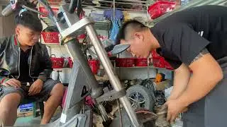 Electric Scooter Steering Wobble Fix | Bearing & Oil Seal Replacement”