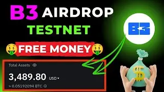 B3 Airdrop - Free Money 🤑 Earn 500$-1000$ from Crypto Free Airdrop | Make money Online