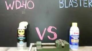 White Lithium comparison WD-40 vs Blaster