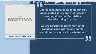 Motiva Port Arthur Refinery shuts down; Cold weather impacting other power plants