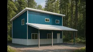 Build Your Dream: Customizable 24x36 Two-Story Barndominium Kit [DIY Home]