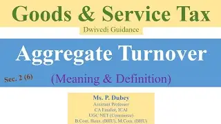 GST | aggregate turnover | meaning & definition | goods and service tax | aggregate turnover formula