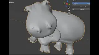 simple hippo rig #hippo #blender #blender3d #animals #awesome #rig #animation #tweening