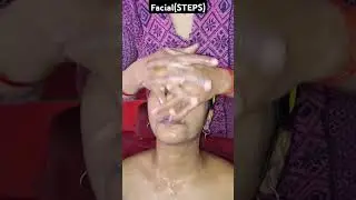 Facial(STEPS) #facialforglowingskin#facial#facialmassage#facialathome#facialcream#massage#relaxing