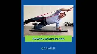 Here is an advanced side plank exercise #PinPointYourHealth
