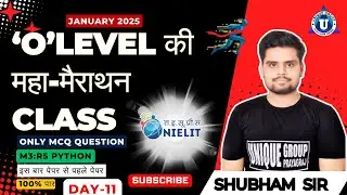PYTHON (M3:R5) मैराथन Class |Top 50 Important MCQ| O Level Exam 2025 |o level m3r5 mcq | DAY-11