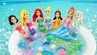 Disney Princess Doll Makeover ~ DIY Miniature Ideas for Barbie - Wig, Dress, Faceup, andMore! DIY