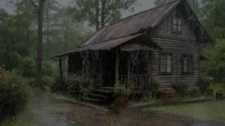 Rain sounds reducing overthinking helping emotions relax for steady deep quiet sleep