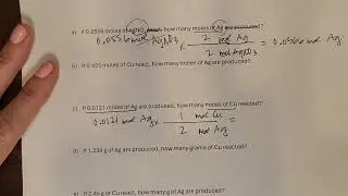Mole ratios - examples