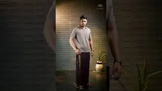 Dhoti look 101: classic brown with gold dhoti