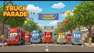 🚛 Truck Song for Kids! | Learn All About 10 Cool Trucks! #kidssongs #trucksforkids #trending #truck