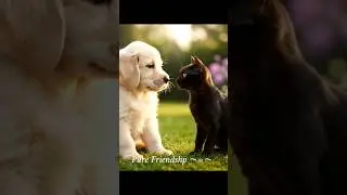 Furry Frenzy 🐶🐱 | Dog & Cat Best Friends Forever | Cutest Moments Ever #fluffyfriend #perfectpaws