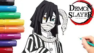 How To Draw Obanai Iguro / Serpent Pillar | Step By Step | Demon Slayer