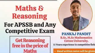 APSSB 2025. Mock test question for APSSB 2025 . Elementary maths for APSSB  CGL  2025 exam.