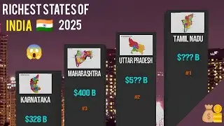 Richest States of India 2025 💰 | Shocking GDP Comparison📊