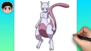 How To Draw MEWTWO | Pokemon - For Beginners Easy Step By Step Tutorial