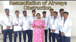 Resuscitation in case of Pulmonary Airways🫁 Obstruction Demonstrated by Pharmacy Diploma Student👍🏻