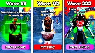 ВСЕ ЗОМБИ-ЮНИТЫ ПРОТИВ БЕСКОНЕЧНОГО РЕЖИМА 🔥 — Toilet Tower Defense