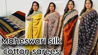 PURE മഹേശ്വരി സിൽക്ക് സാരിസ് |Original quality |6238020169|Amzboutique|Best collections 2026|online