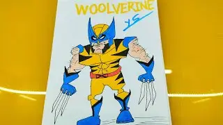 Draw WOLVERINE in just 5 minutes💪😁❤️&zwj;🔥.
