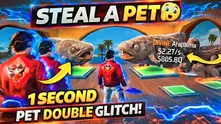Double Pet 🤯 Solo Trick Steal A PET Hack | Free Fire Steal A Pet #freefire #roblox #freefiremax#ff 