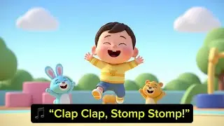 🎵 &ldquo;Clap Clap, Stomp Stomp!&rdquo; | clap, stomp, jump Song