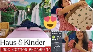 🌼🌼Haus & Kinder 100% Pure Cotton Bedsheet Review 🌼🌼