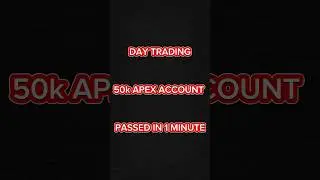 How to pass an APEX 50k Tradovate evaluation account in 1 minute #nq #scalping #daytrading #futures