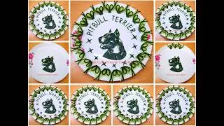 Engel001 . Fruit Art . Lebensmittel Kunst . Pit Bull Terrier . Aktuelle Nachrichten .