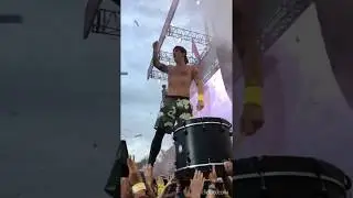 Joshua Dun of Twenty One Pilots Plays the Drums on the Crowd Live @ Sziget Festival Budapest 2019