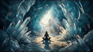 Crystal Ice Cave Ambience (No Talking) | Deep Calm & Focus ❄️💠🧘&zwj;♀️🌙
