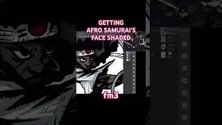 Giving Afro Samurai&rsquo;s face some depth #afrosurai #jinno #art #drawingtutorial #drawing #anime #manga