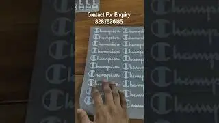 PVC Heat Transfer Stickers Cheap Rates Manufacturer Delhi For Garments Stickers#customizedstickers