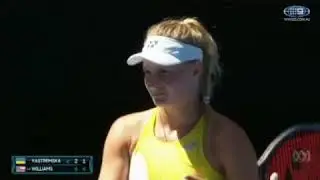Serena Williams comforts her opponent in tears